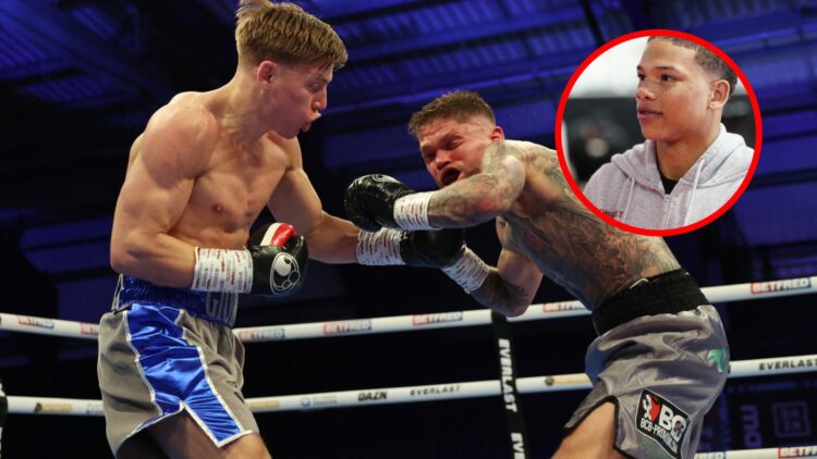 Giorgio Visioli vs Kane Baker with inset of Curmel Moton