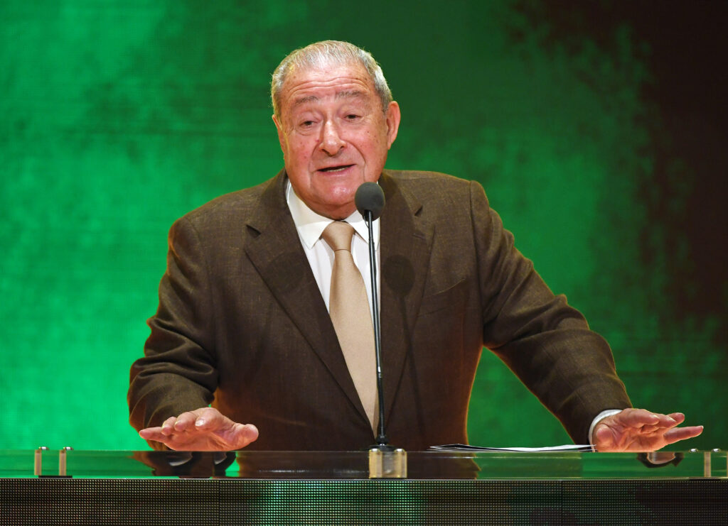 Bob Arum speaking at press conference