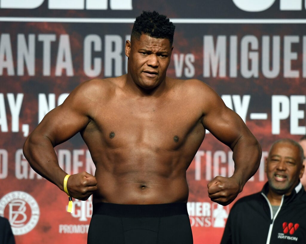 Luis Ortiz weighs-in ahead of Deontay Wilder fight