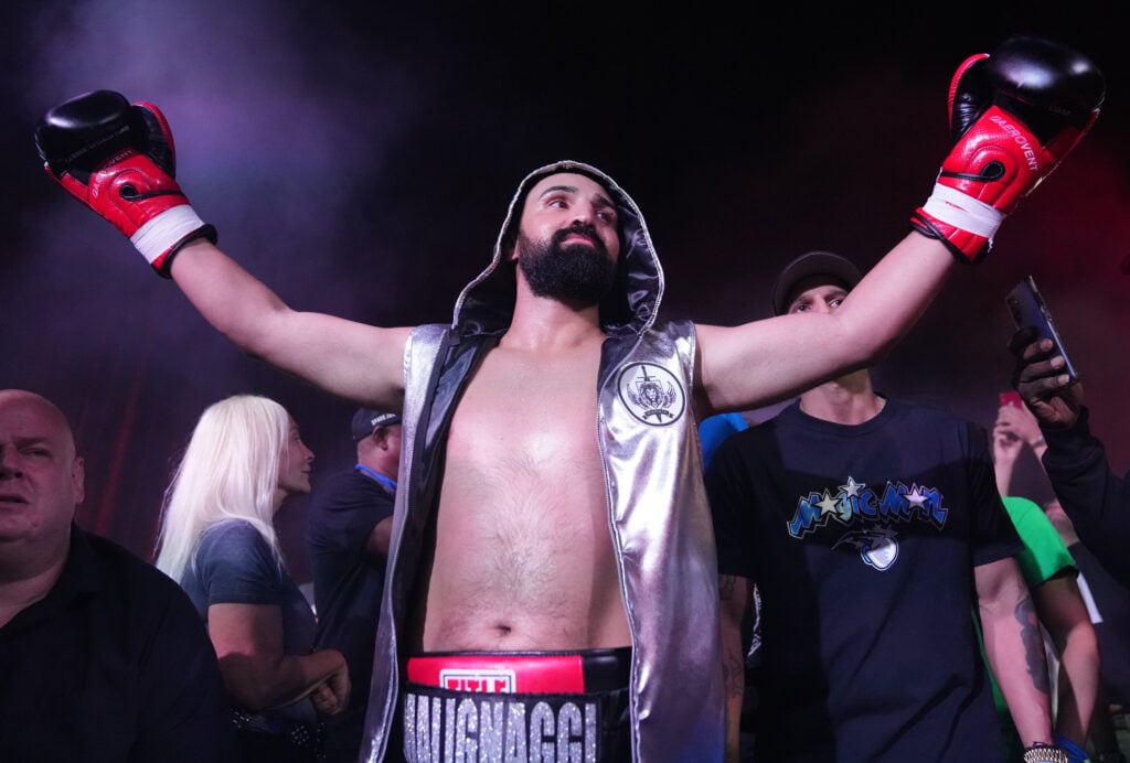 Paulie Malignaggi walking to ring