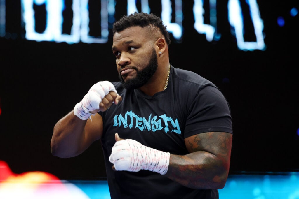 Jarrell Miller at an open workout