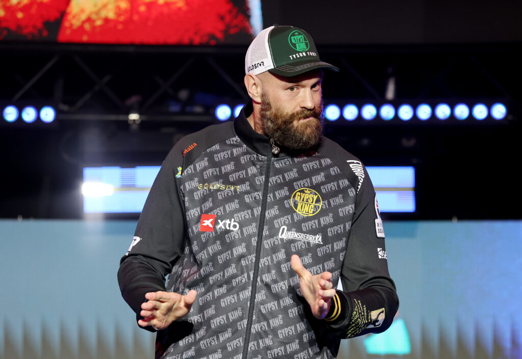 Tyson Fury poses