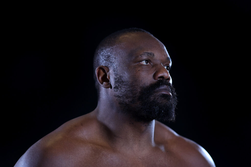 Derek Chisora poses