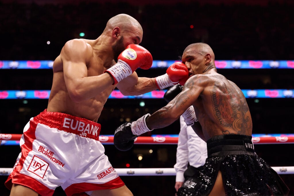 Chris Eubank Jr punches Conor Benn
