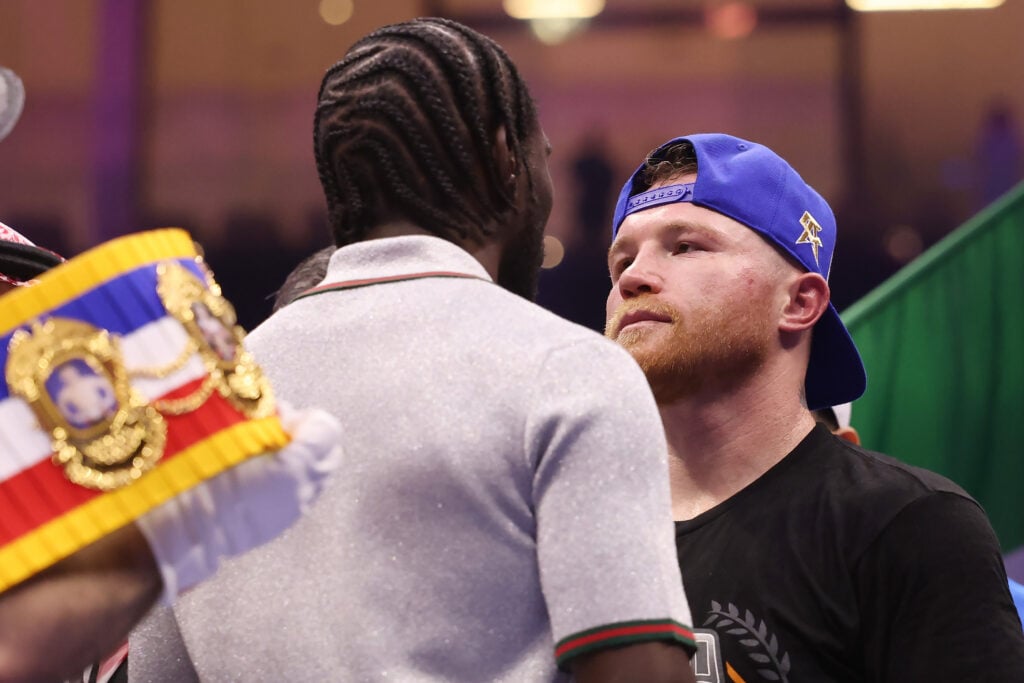 Canelo Alvarez and Terence Crawford face off