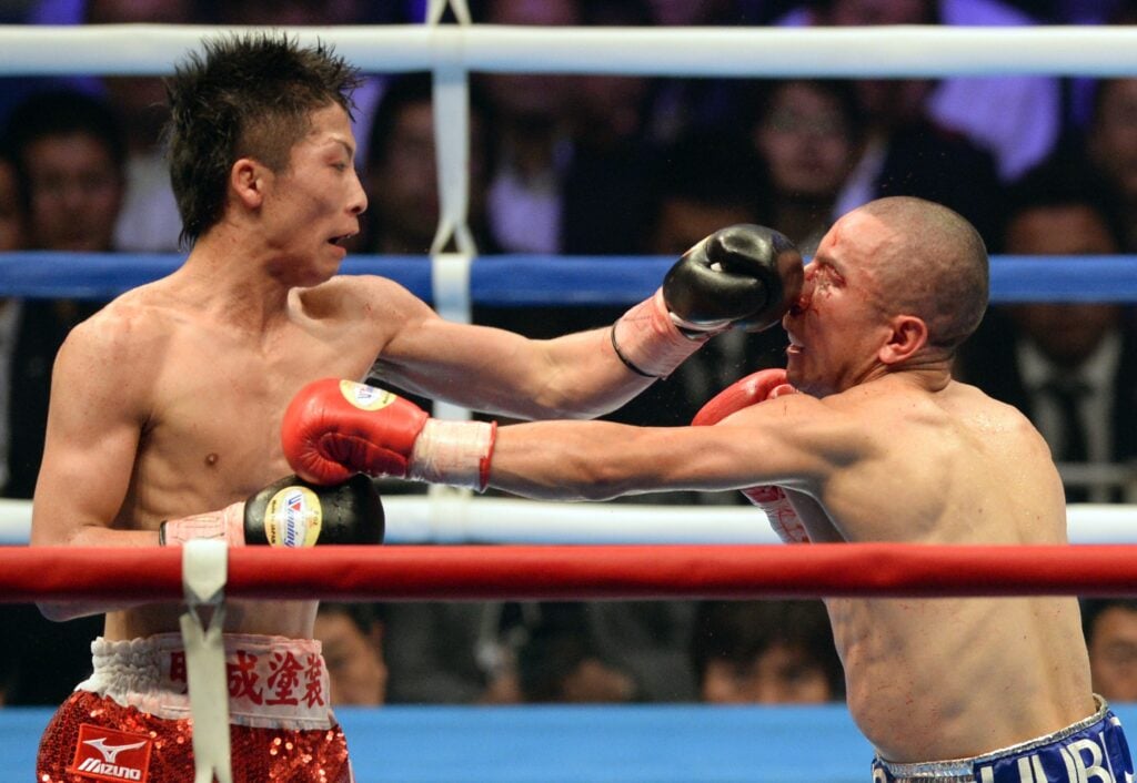Naoya Inoue lands flush on Adrian Hernandez