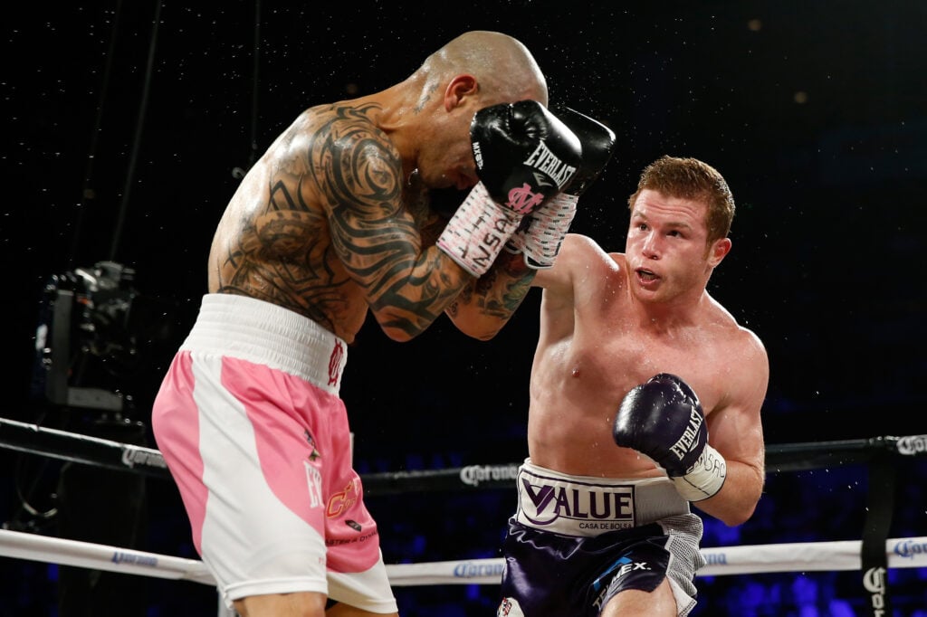 Canelo Alvarez fighting Miguel Cotto