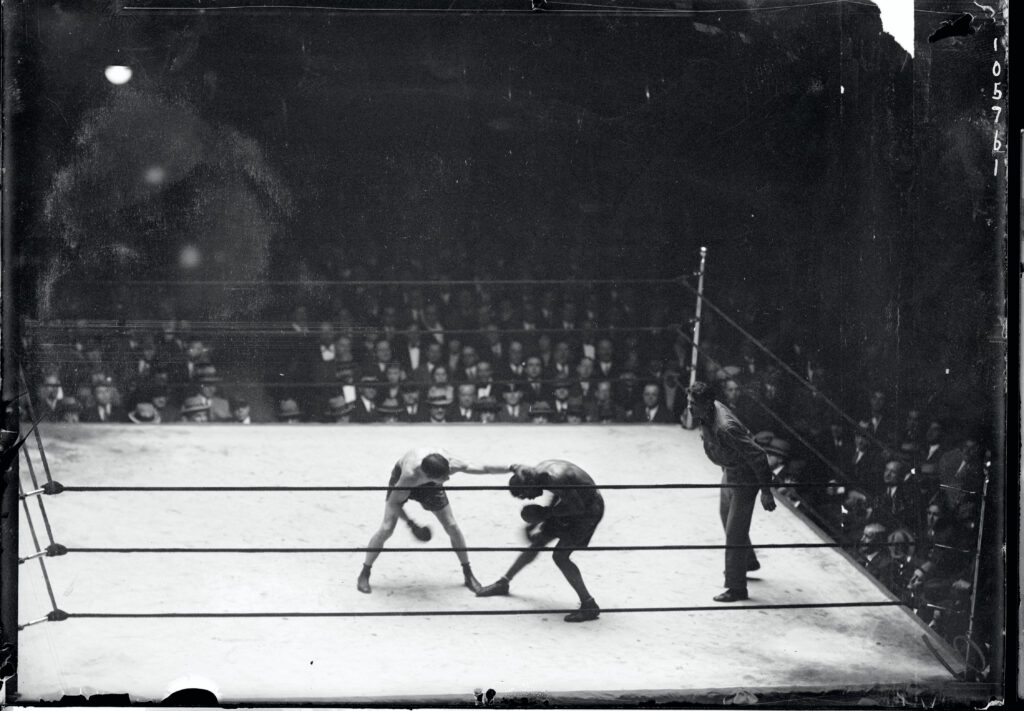 Tiger Flowers and Harry Greb During Match