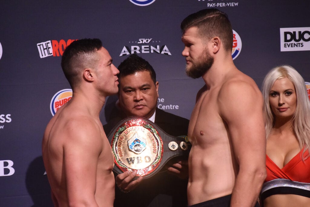 Joseph Parker faces off with Alexander Dimitrenko