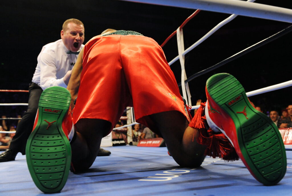 Roy Jones Jr. floored by Danny Green