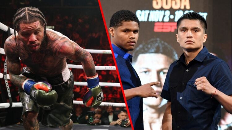 Gervonta Davis stumbling in his fight with Lamont Roach split with Shakur Stevenson facing off against Joet Gonzalez