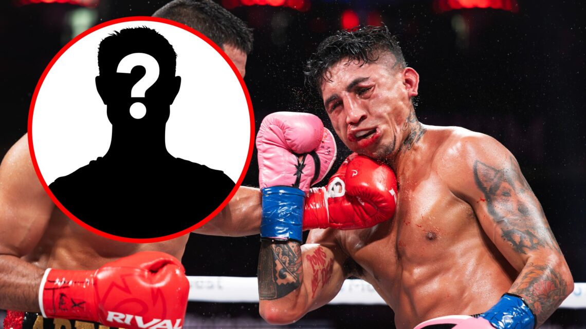 Marrio Barrios vs Abel Ramos with inset of a mystery silhouette