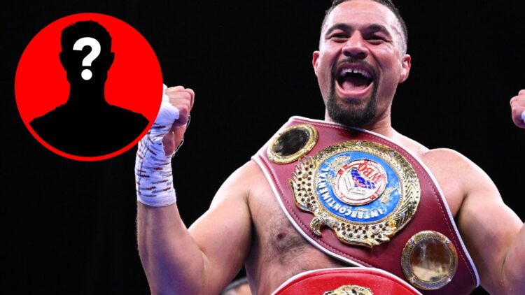 Joseph Parker with inset of mystery silhouette