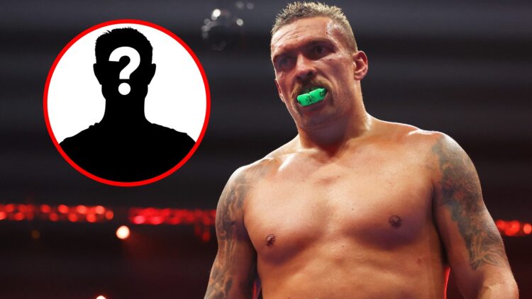 Oleksandr Usyk in the ring after his fight with Tyson Fury