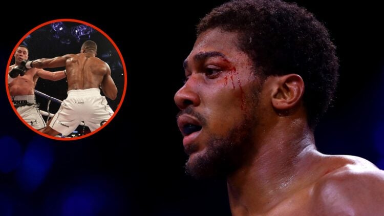 Image of Anthony Joshua with inset of Anthony Joshua vs Joseph Parker