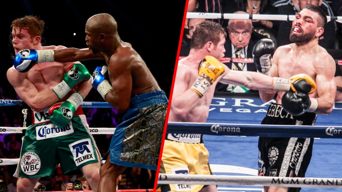 Canelo vs Floyd Mayweather split with Canelo vs Alfredo Angulo
