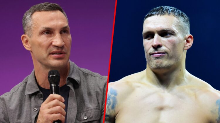 Wladimir Klitschko split with Oleksandr Usyk in the ring