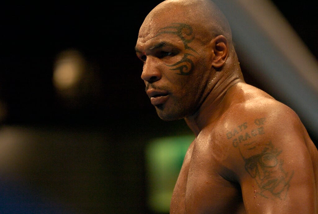 Mike Tyson during his fight with Danny Williams