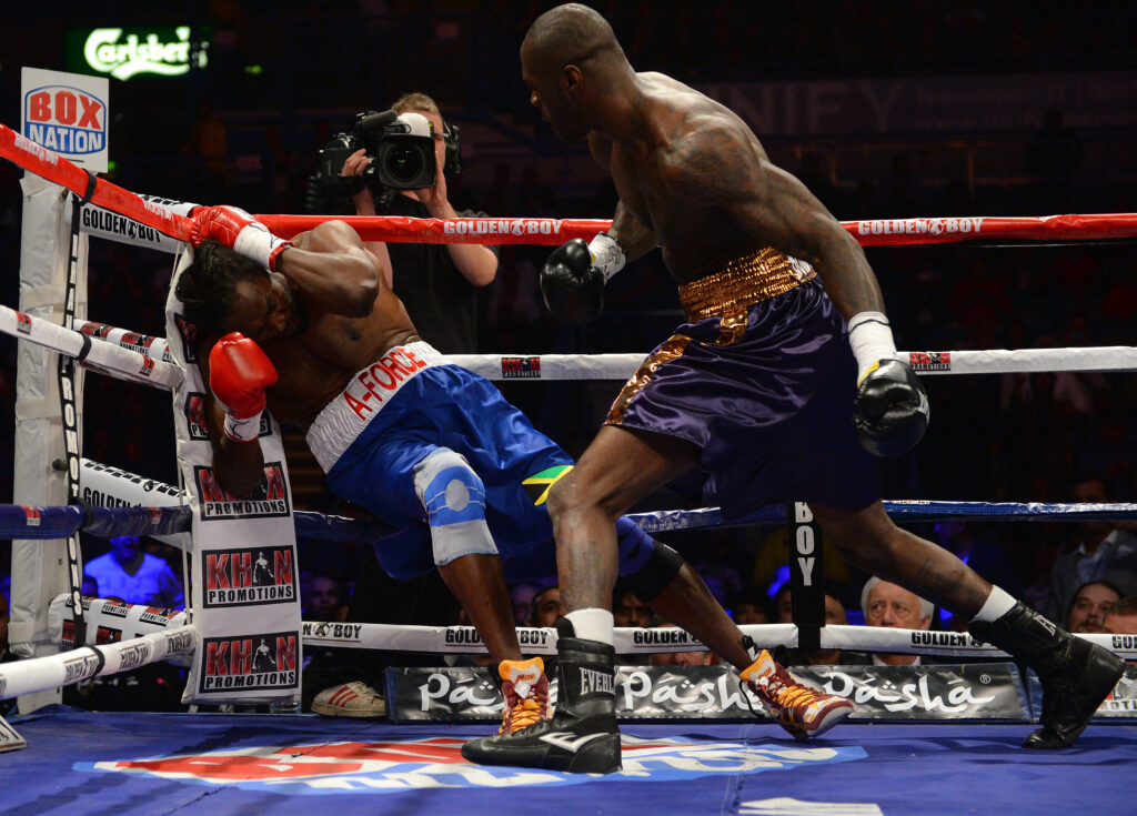 Deontay Wilder knocked out Audley Harrison