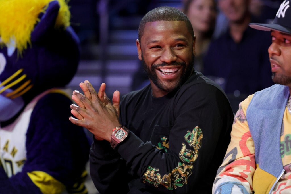 Floyd Mayweather in crowd