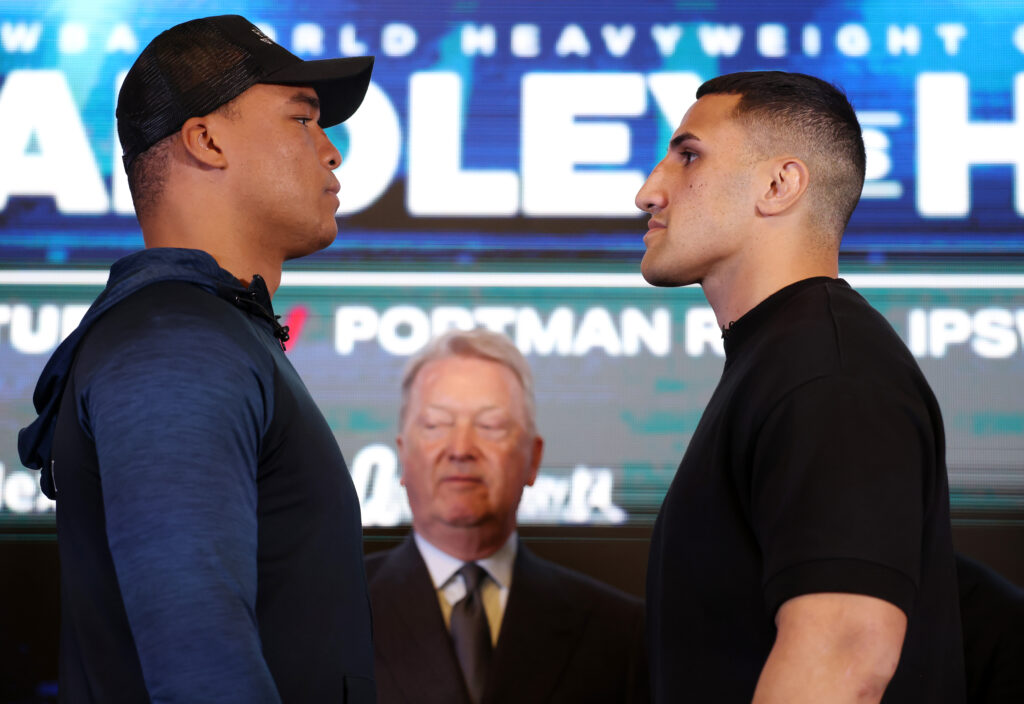 Fabio Wardley v Justis Huni face off at their Press Conference