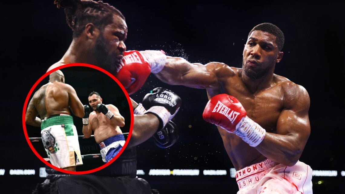Anthony Joshua vs Jermaine Franklin with inset of Dillian Whyte vs Christian Hammer