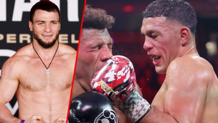 Imam Khataev split with Benavidez vs Morrell