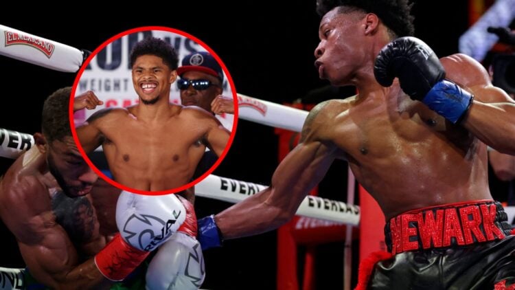 Zaquin Moses vs Carl Rogers with inset of Shakur Stevenson