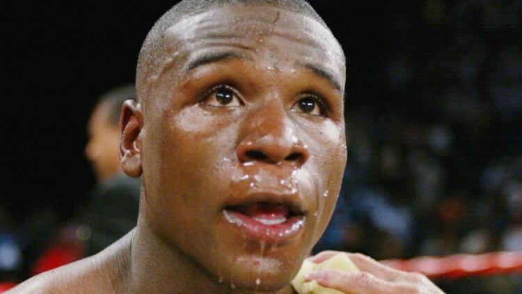 Close-up of young Floyd Mayweather