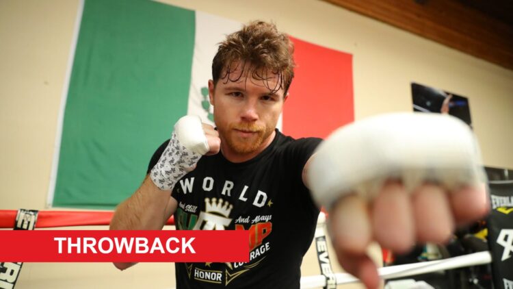 Canelo Alvarez during training