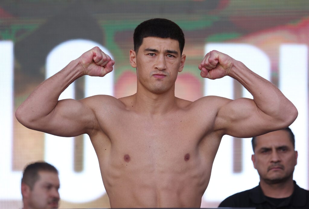 Dmitry Bivol weighing-in