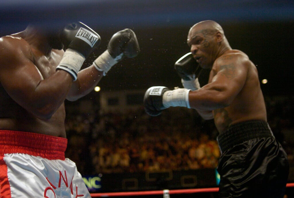Mike Tyson suffered a brutal injury before getting ruthlessly knocked