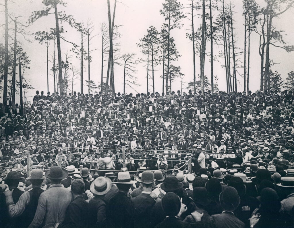 John L. Sullivan fighting Jake Kilrain