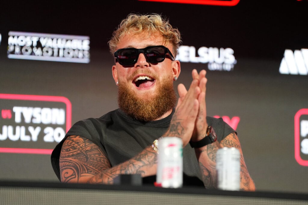 Jake Paul at a press conference