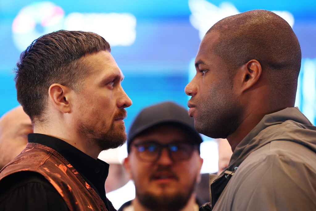 Usyk and Dubois face off ahead of their fight