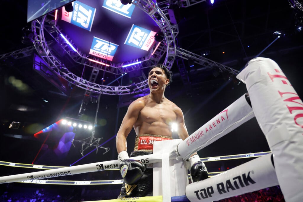 Emiliano Vargas celebrates win