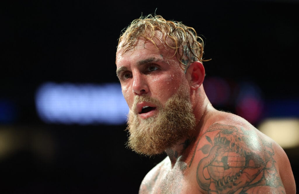 Jake Paul during his fight with Julio Cesar Chavez Jr.