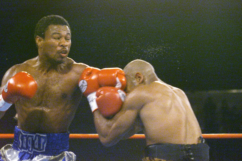 Shane Mosley punches Adrian Stone