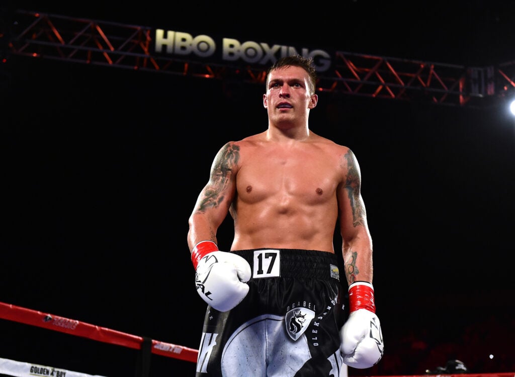 Oleksandr Usyk in ring in 2016