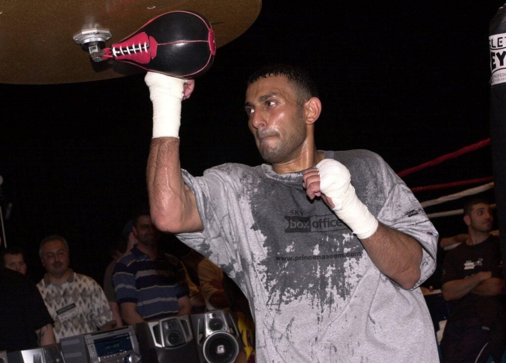 Prince Naseem Hamed training
