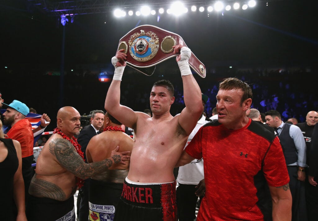 Joseph Parker after fight with Hughie Fury