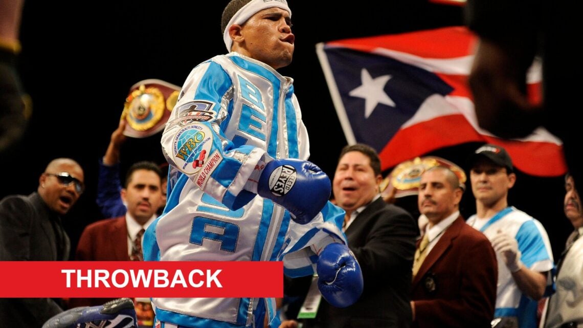 Juan Manuel Lopez enters the ring with throwback label