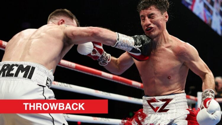 William Zepeda takes a solid right hand from Maxi Hughes