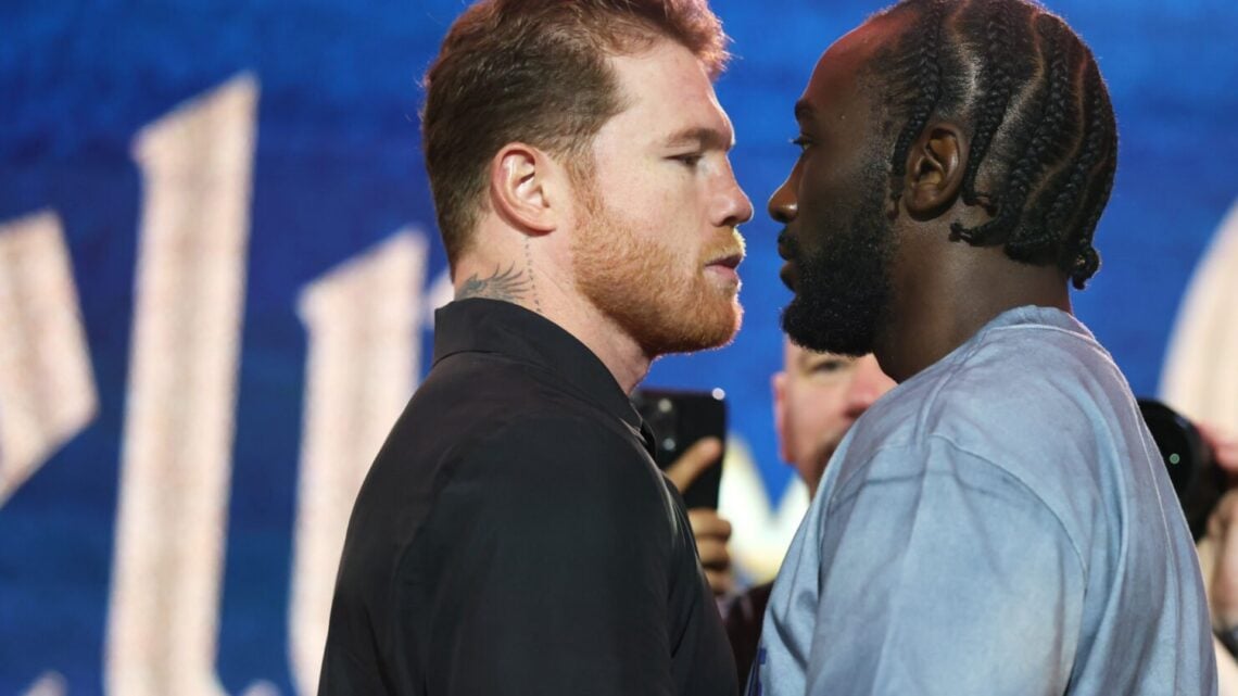 Terence Crawford and Canelo face off