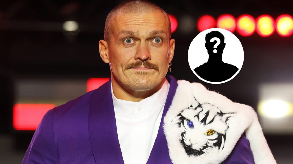 Left: Oleksandr Usyk at the Grand Arrivals ahead of fighting Tyson Fury. Inset: Mystery Fighter