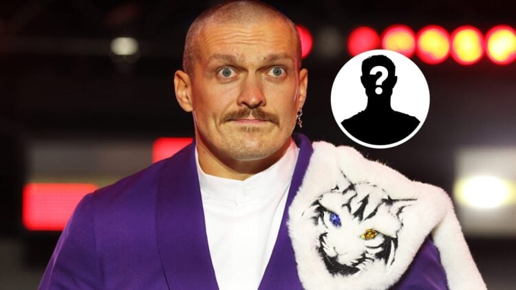 Left: Oleksandr Usyk at the Grand Arrivals ahead of fighting Tyson Fury. Inset: Mystery Fighter