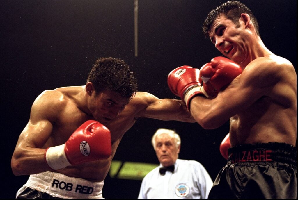 Joe Calzaghe boxing Robin Reid