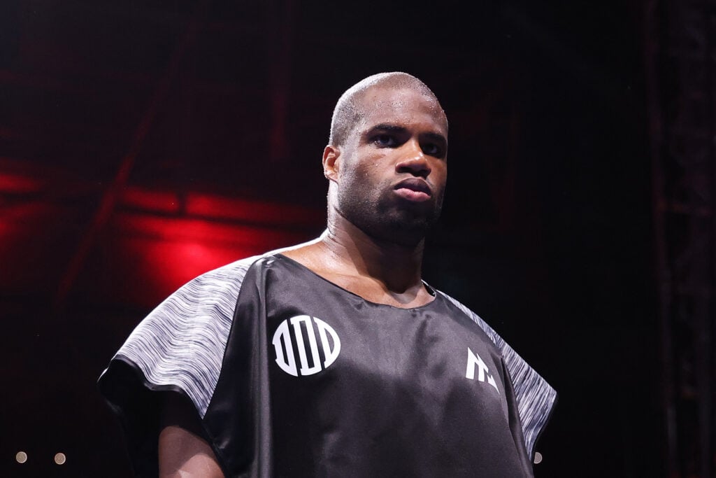 Daniel Dubois in the ring before his undisputed heavyweight title fight with Oleksandr Usyk in July, 2025