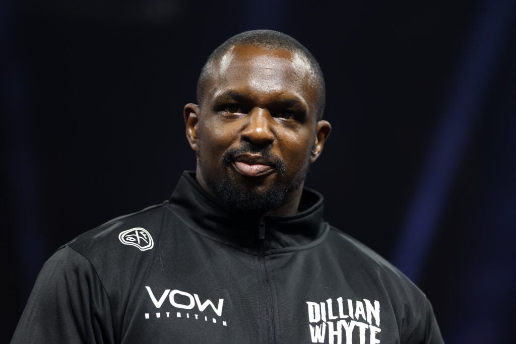 Dillian Whyte at Grand Arrivals ahead of Moses Itauma fight