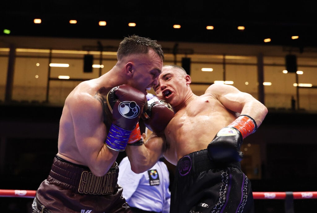 Nick Ball lands uppercut on Sam Goodman
